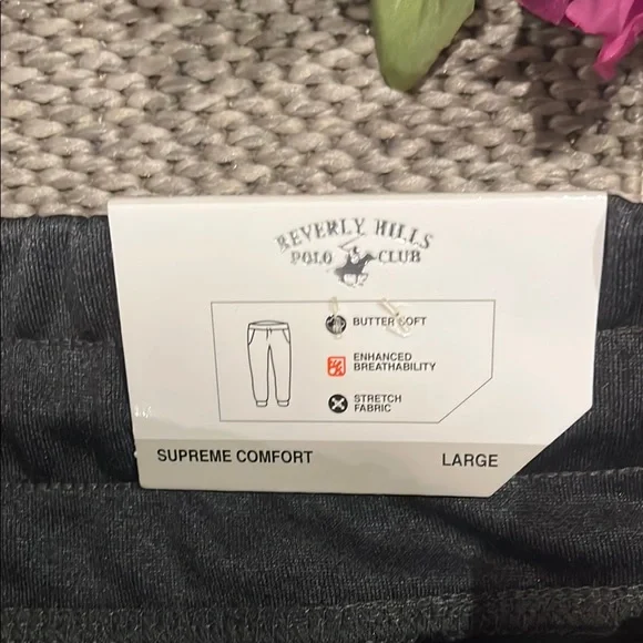Beverly Hills Polo Club Black Capris Pants Size Large - Picture 7 of 10